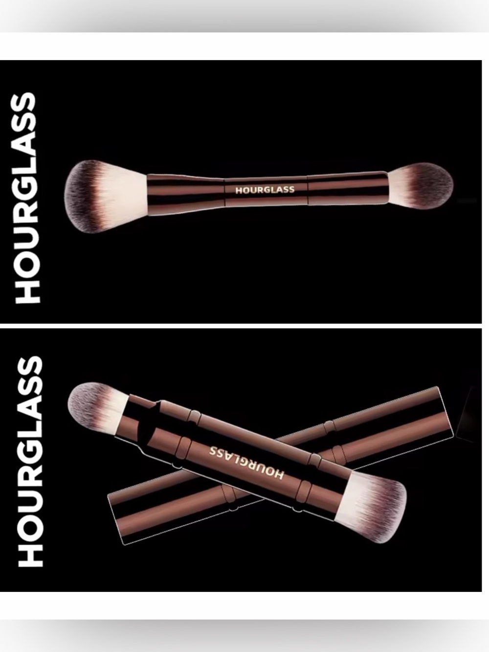 Hourglass brush new original set of 2